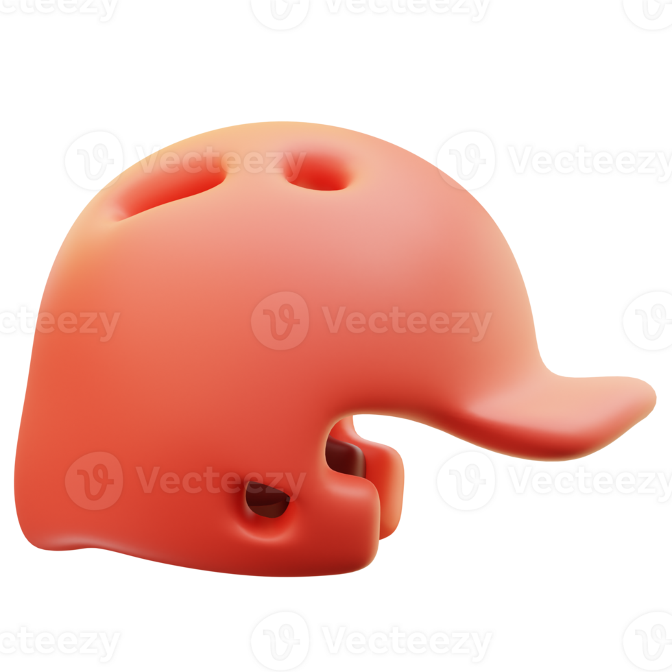 3d illustration batting helmets png