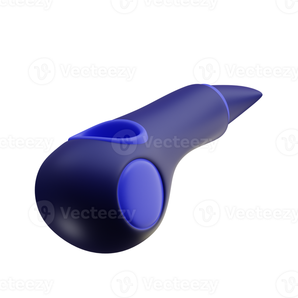 3d illustration of whistle png