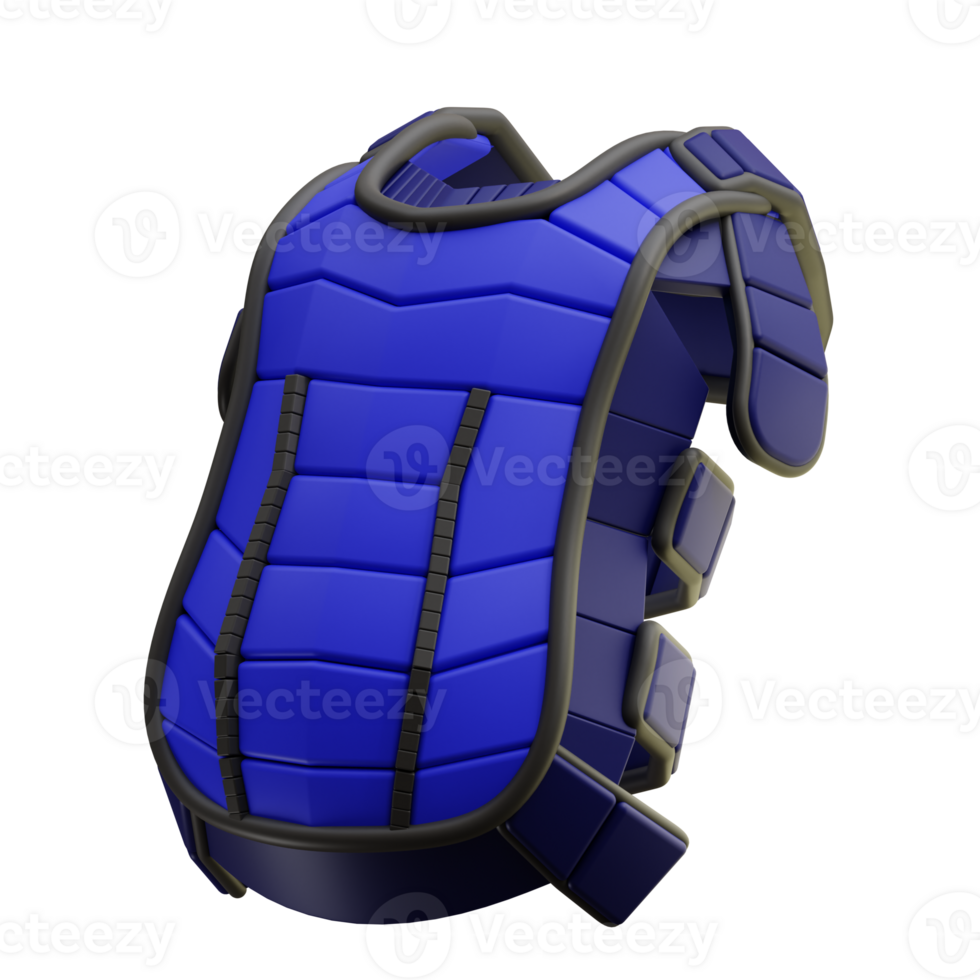 3d illustration Catcher's Chest Protectors png