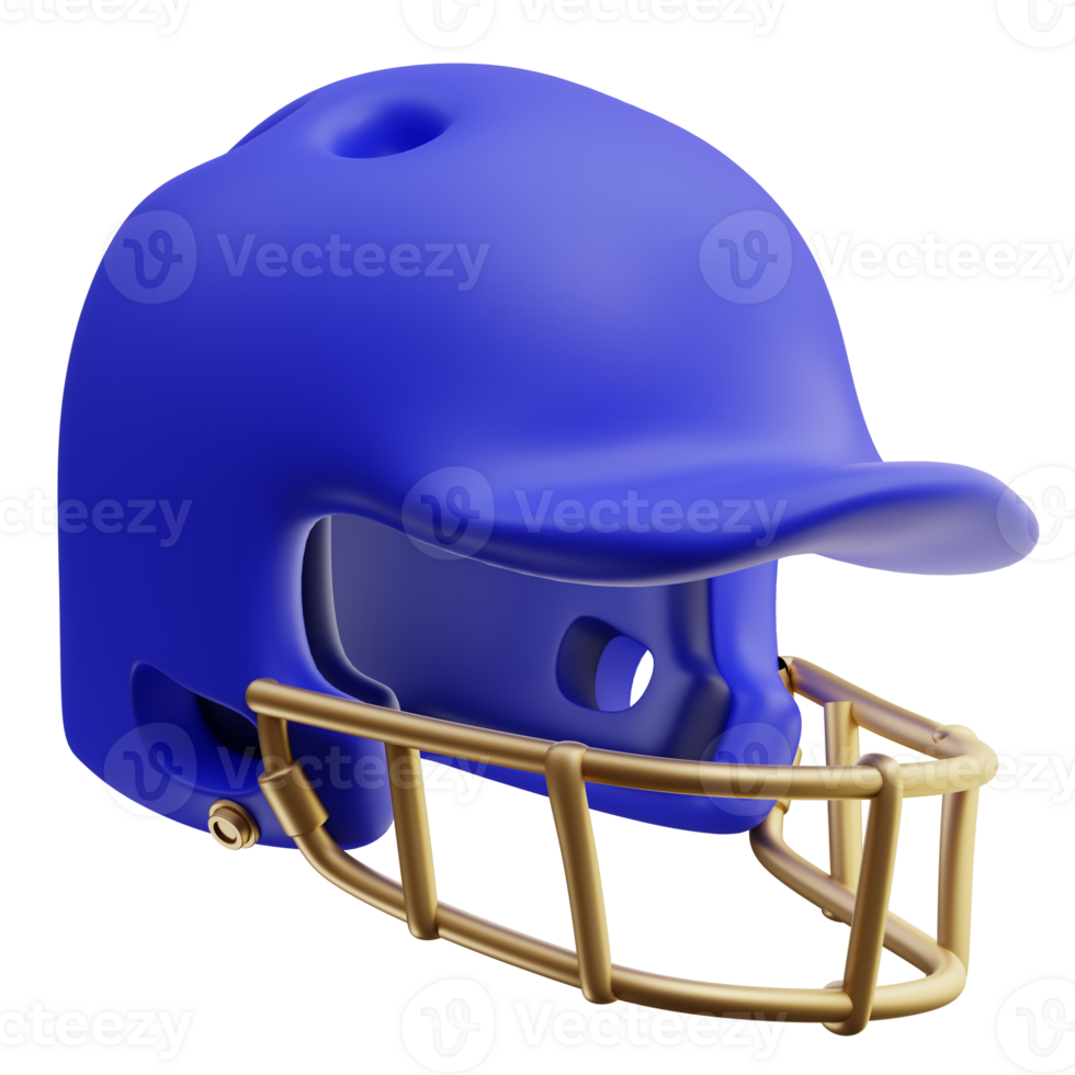 3d illustration batting helmets faceguard png