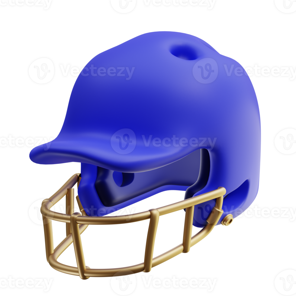 3d illustration batting helmets faceguard png