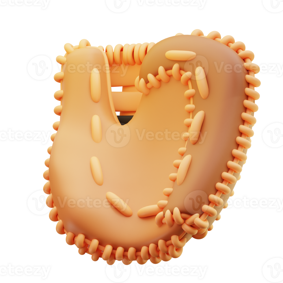 3d illustration First Baseman Gloves png