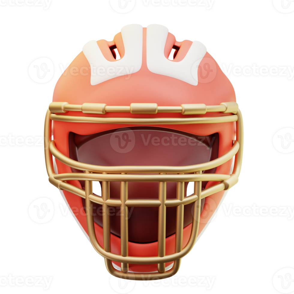 3d illustration Catcher's  Helmets png