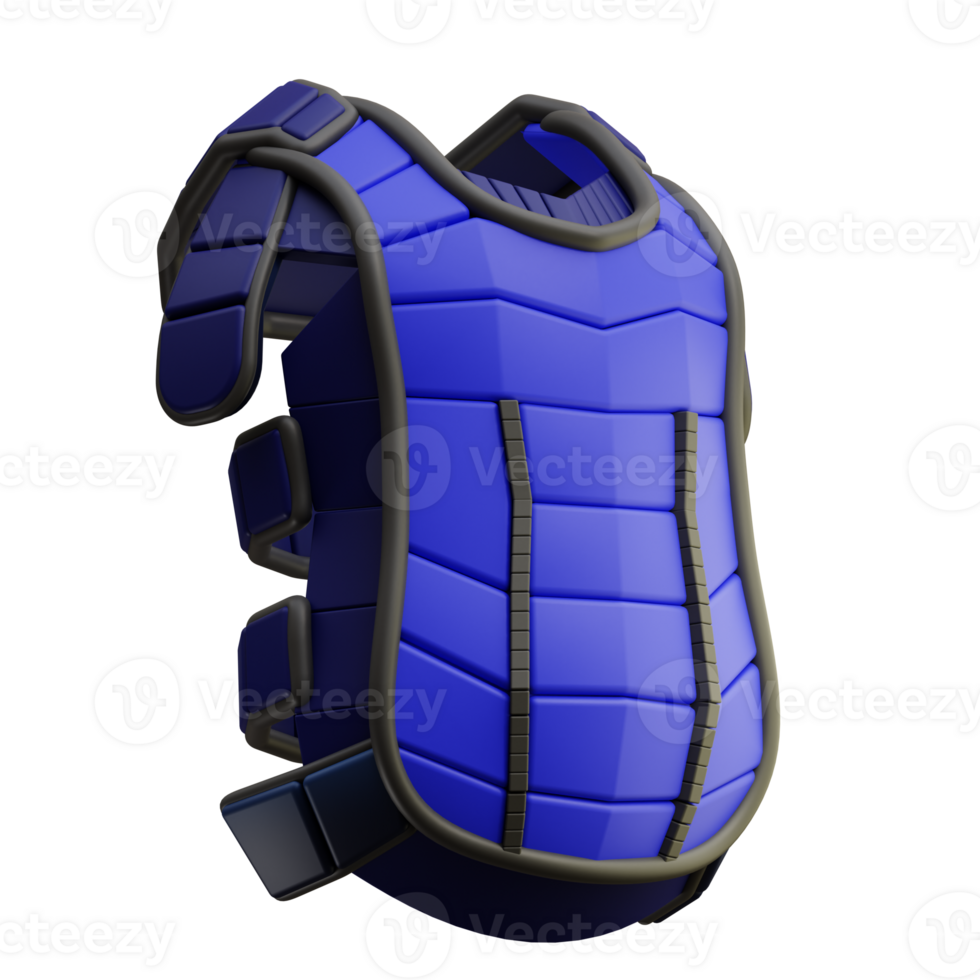 3d illustration Catcher's Chest Protectors png