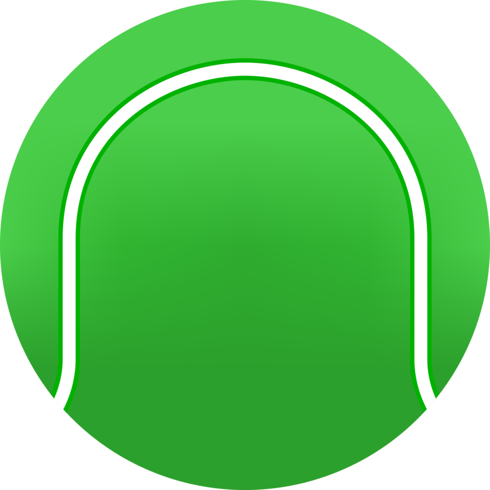 Close up of a tennis ball with a white line suitable for sports, tennis equipment, recreational activities, sports blogs, and social media. png