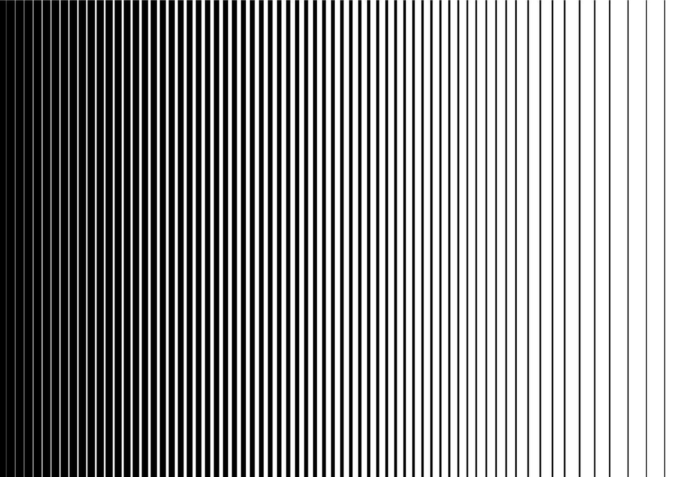 Monochrome vertical halftone gradient stripes background. Abstract geometric pattern with parallel lines in black and white for design and decoration. vector