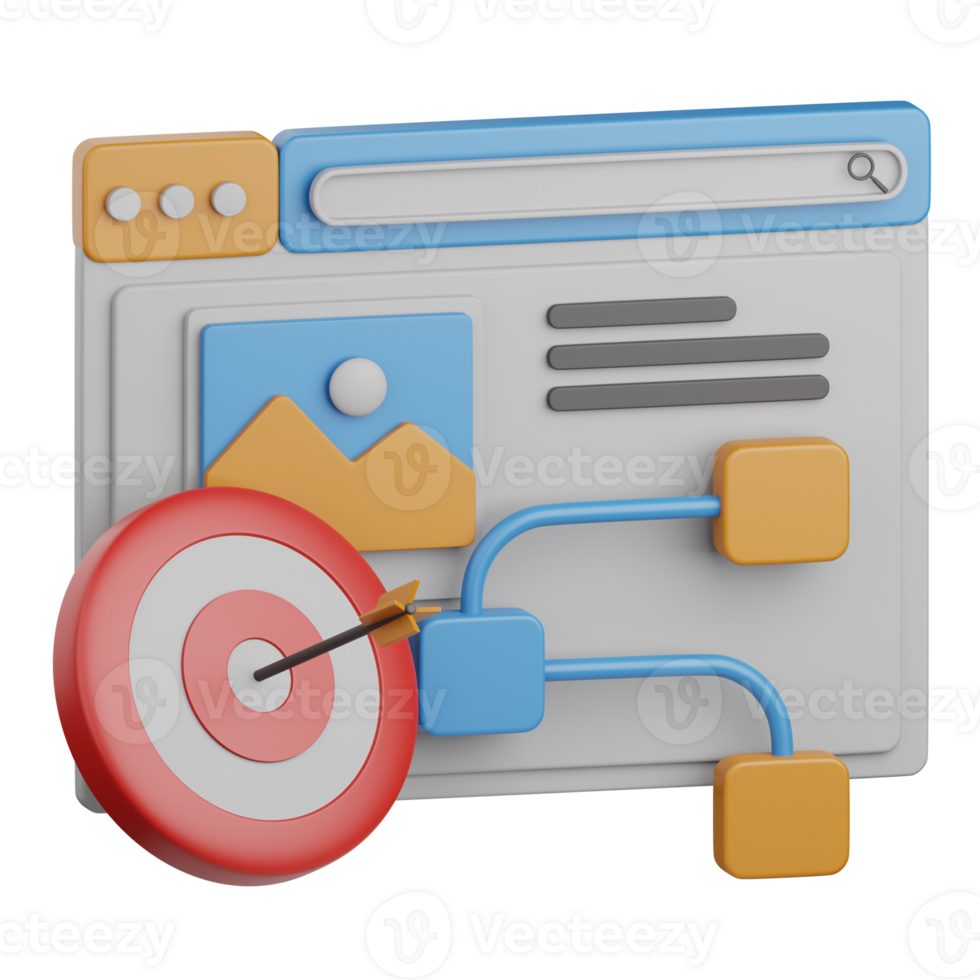 3d representación web estrategia aislado útil para SEO, sitio web, Internet, mejoramiento y otro png