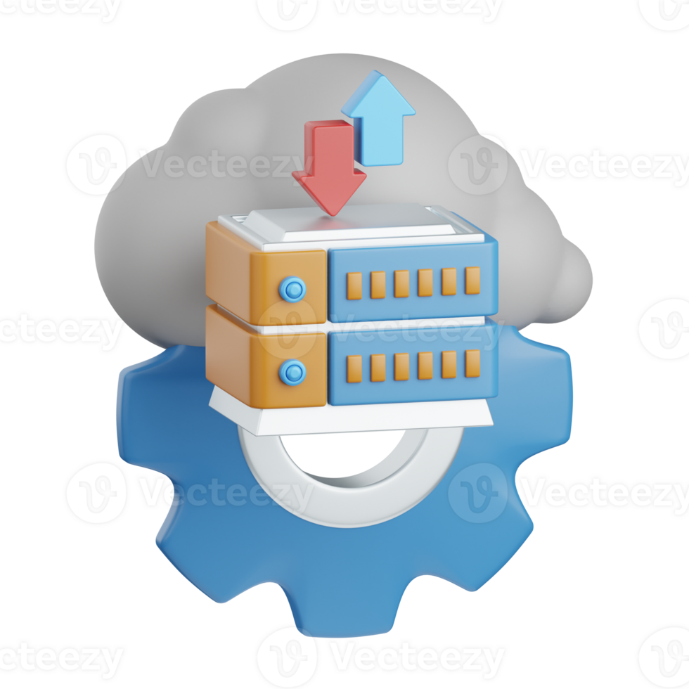 3d interpretazione server gestione isolato utile per seo, sito web, Internet, ottimizzazione e altro png