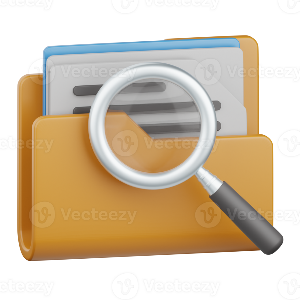 3d rendering search file isolated useful for seo, website, internet, optimization and other png