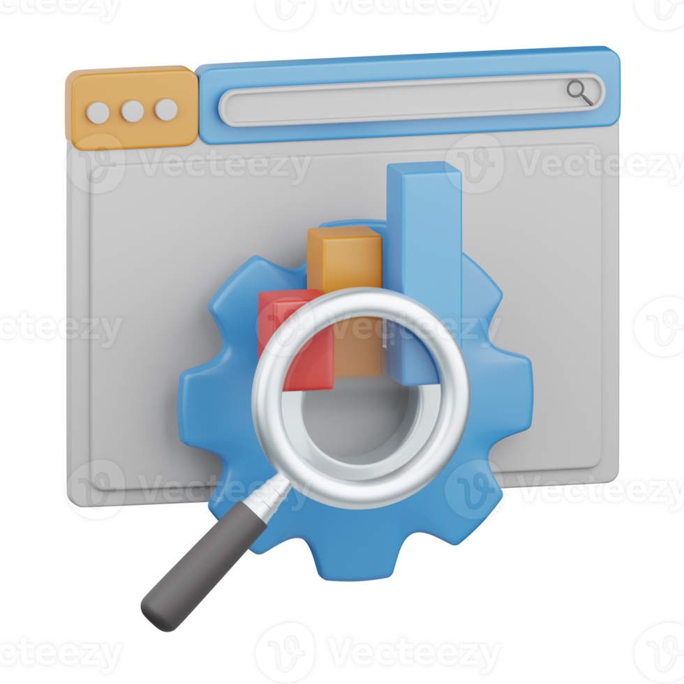 3d representación seo aislado útil para SEO, sitio web, Internet, mejoramiento y otro png