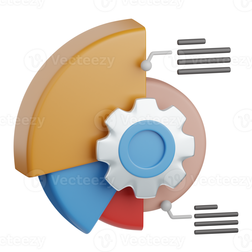 3d interpretazione dati configurazione isolato utile per seo, sito web, Internet, ottimizzazione e altro png