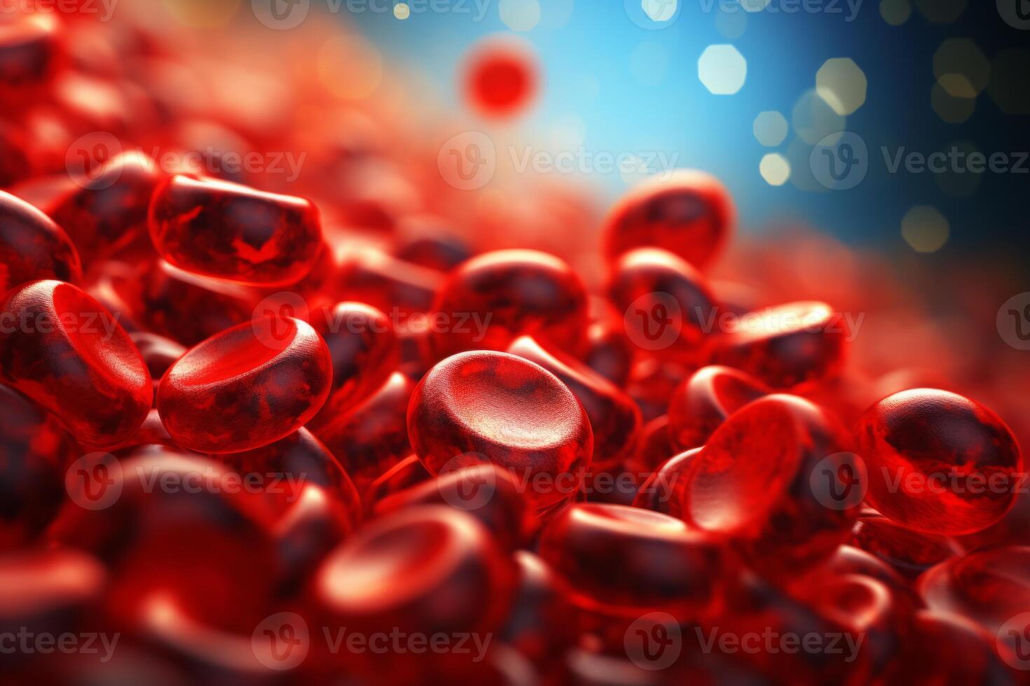 ai generado rojo sangre células arterial sangre corriente salud biología anatomía fisiología microscópico microbiología Ciencias médico tratamiento humano vena circulación presión nivel vida célula orgánico foto