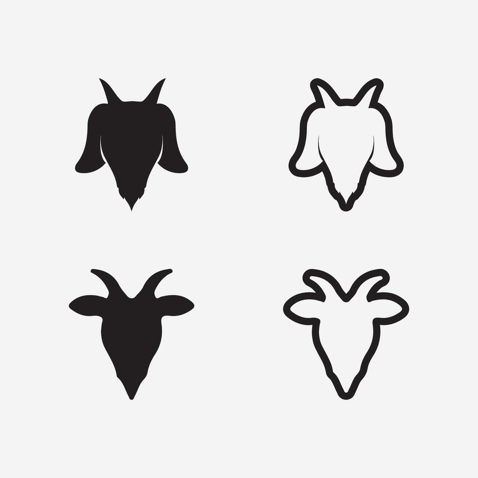 Goat Logo Template vector icon