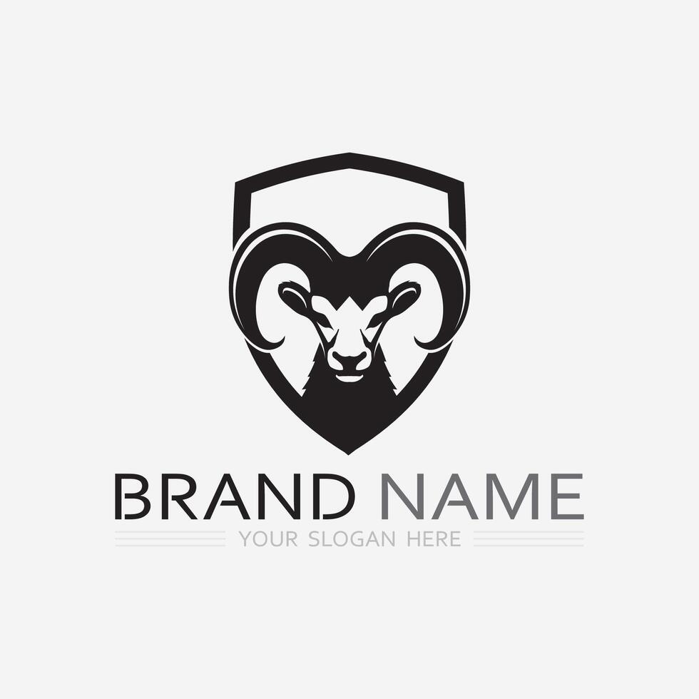 Goat Logo Template vector icon