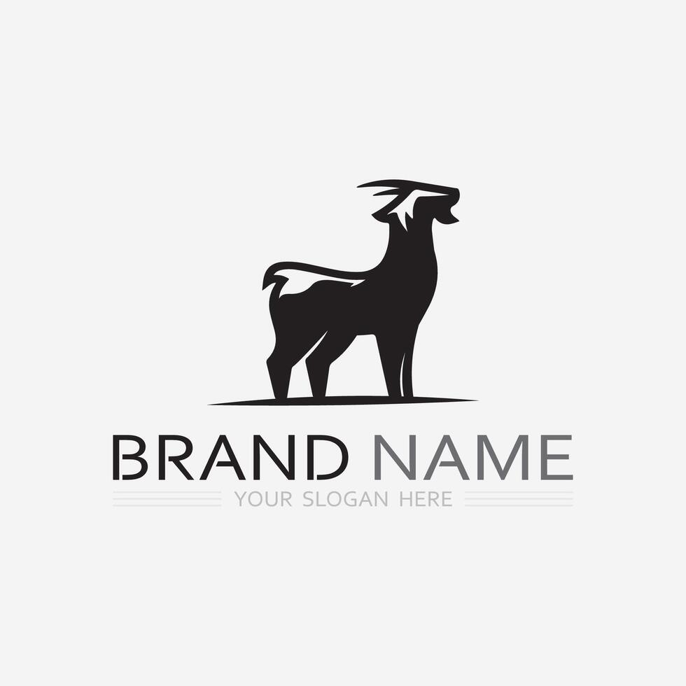 Goat Logo Template vector icon