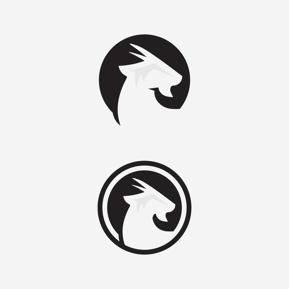 Goat Logo Template vector icon