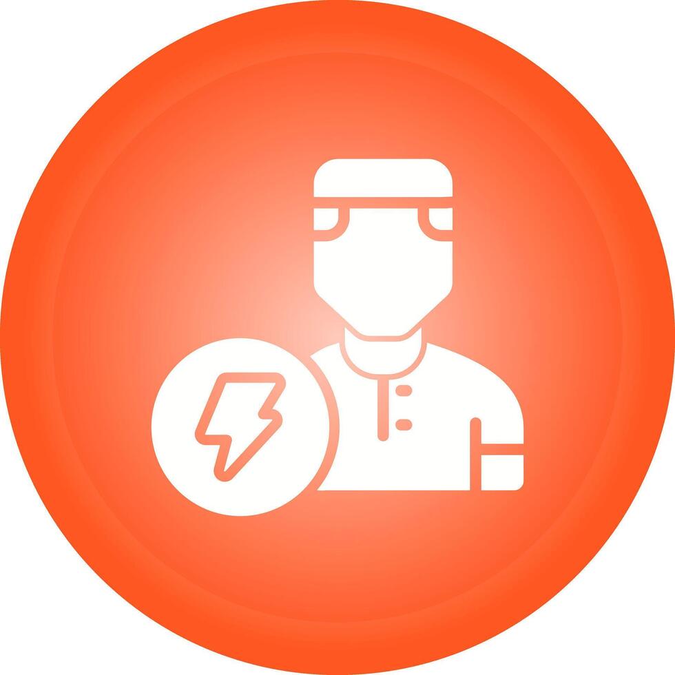 icono de vector de electricista