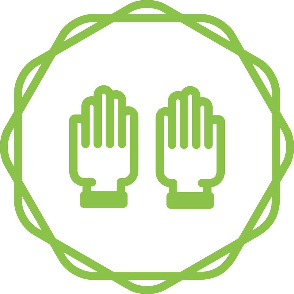 Rubber Gloves Vector Icon