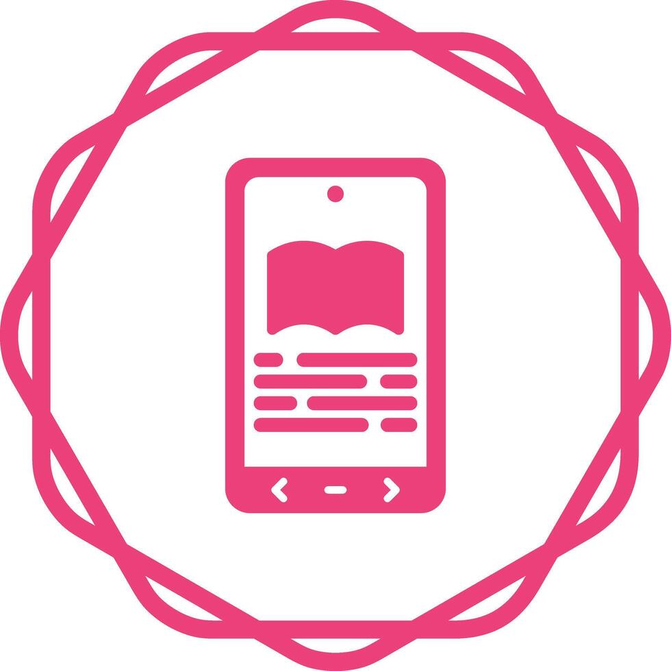 E book Reader Vector Icon