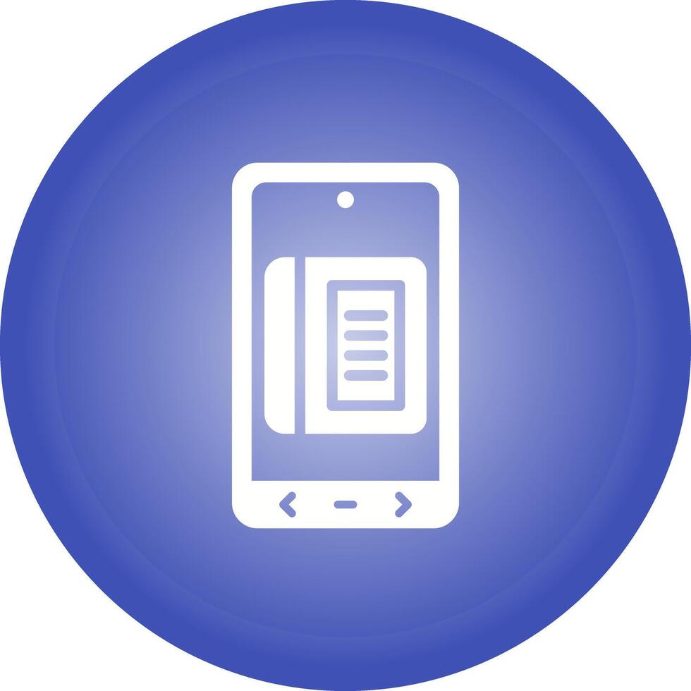 E Book Vector Icon