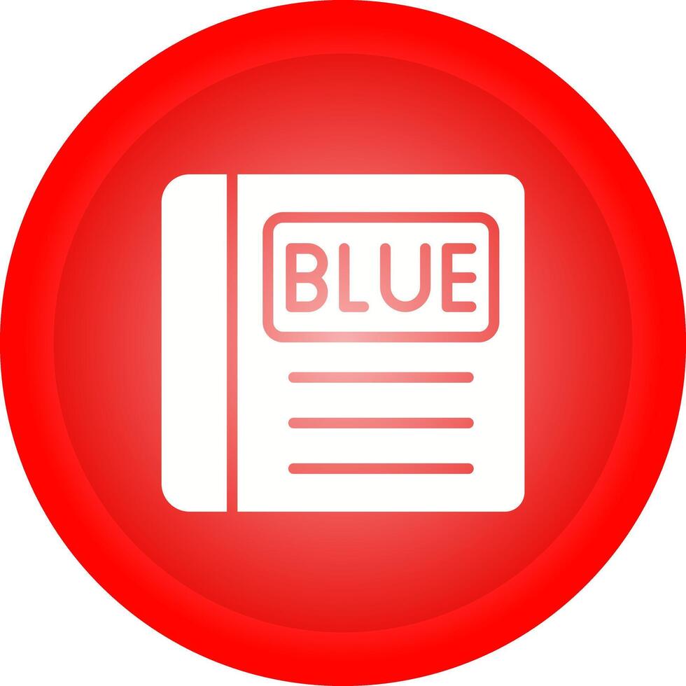 Blue Book Vector Icon