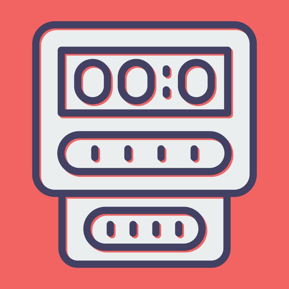 Electric Meter Vector Icon