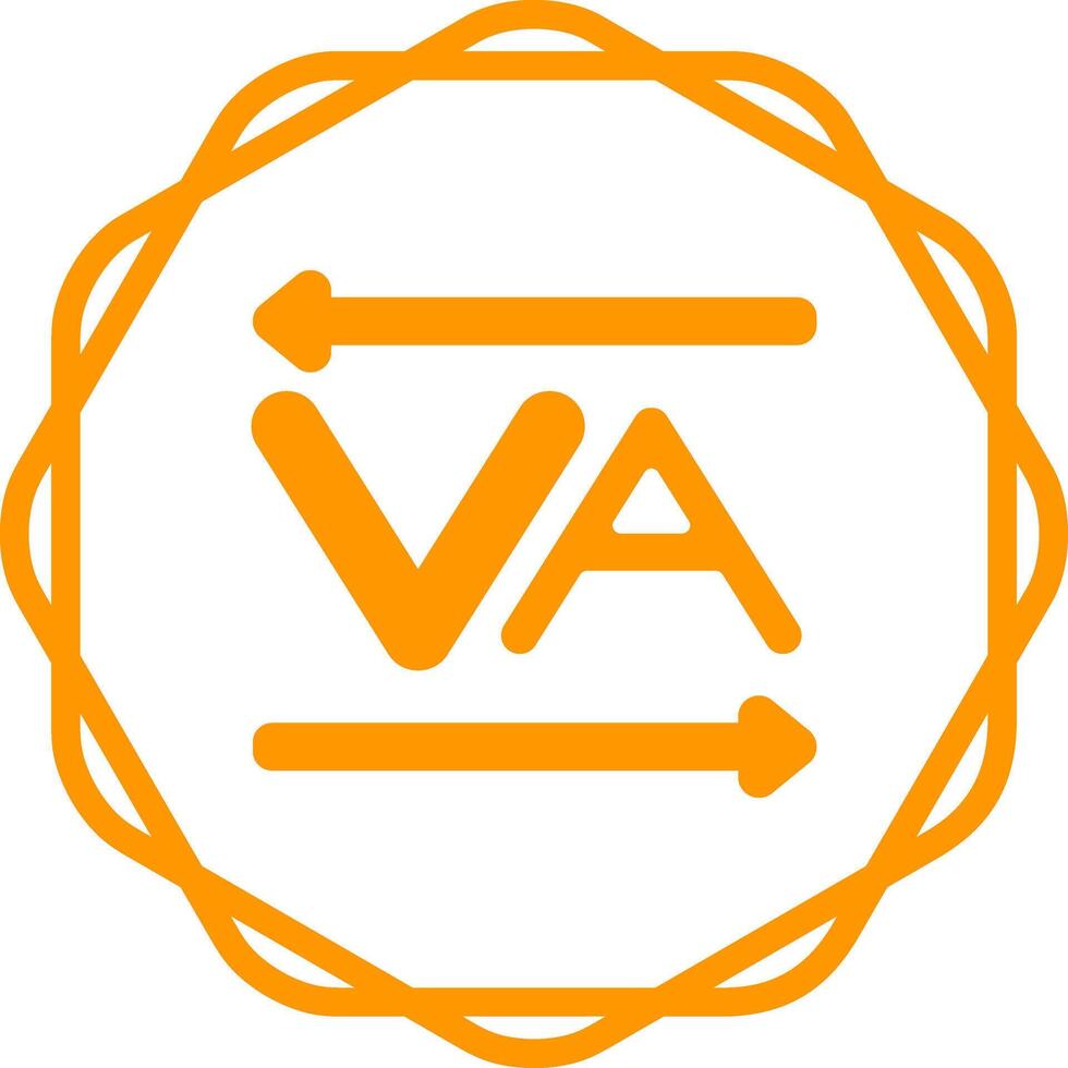 Kerning Vector Icon