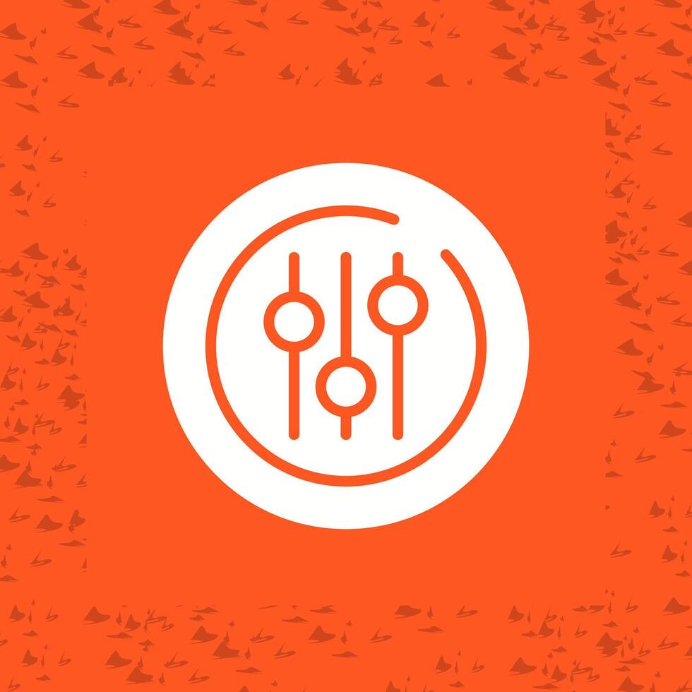 Audio Equalizer Circle Vector Icon