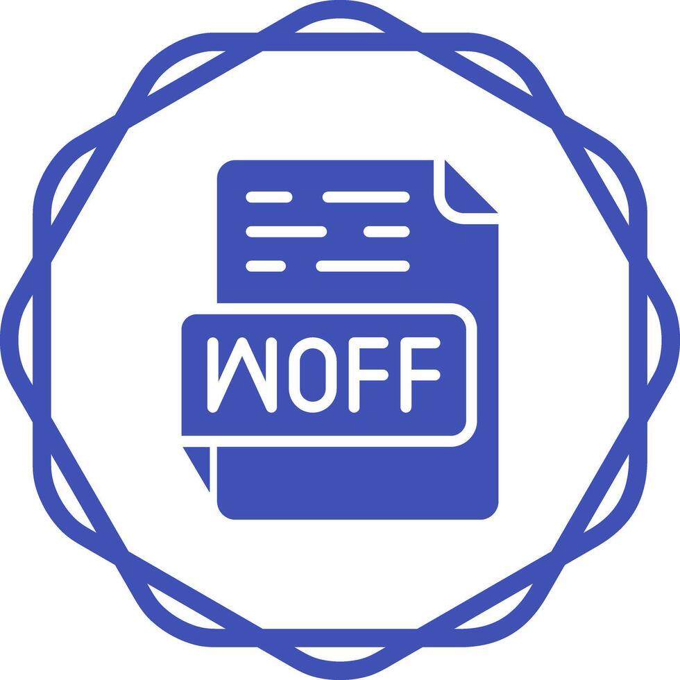 WOFF Vector Icon