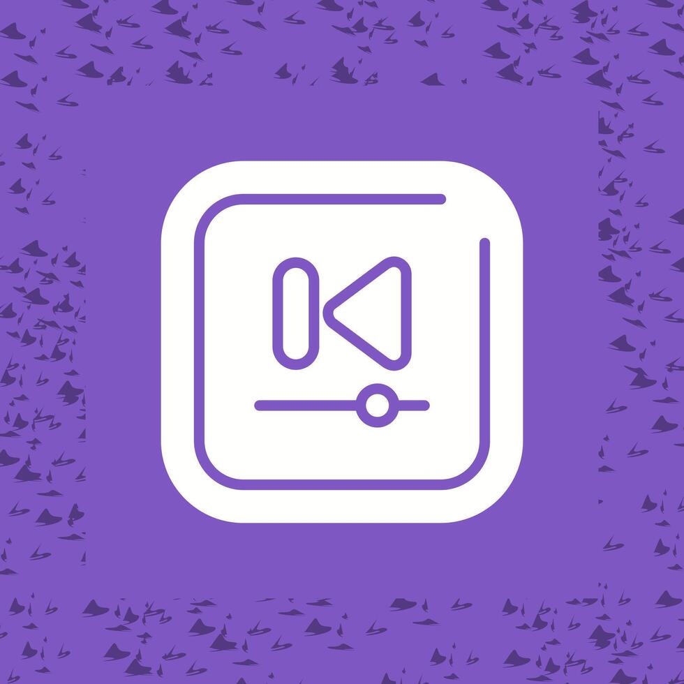 Video Previous Track Square Vector Icon