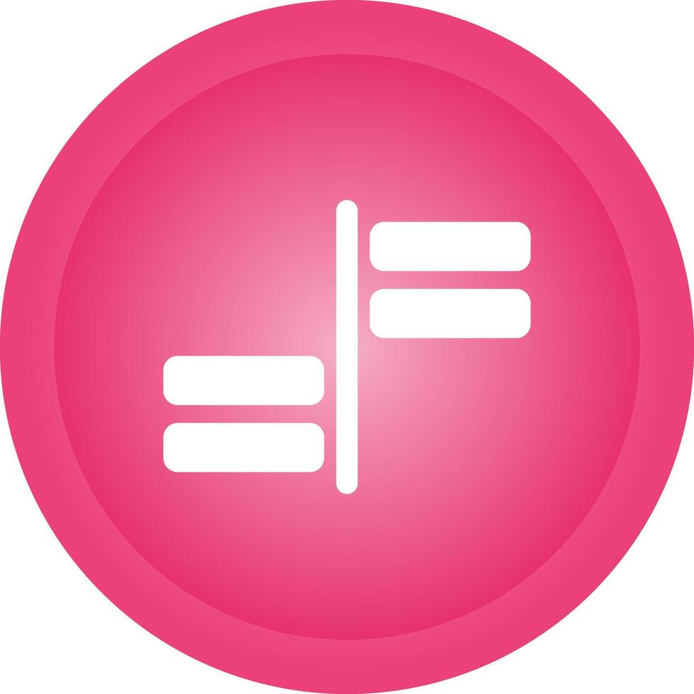 Horizontal Alignment Vector Icon