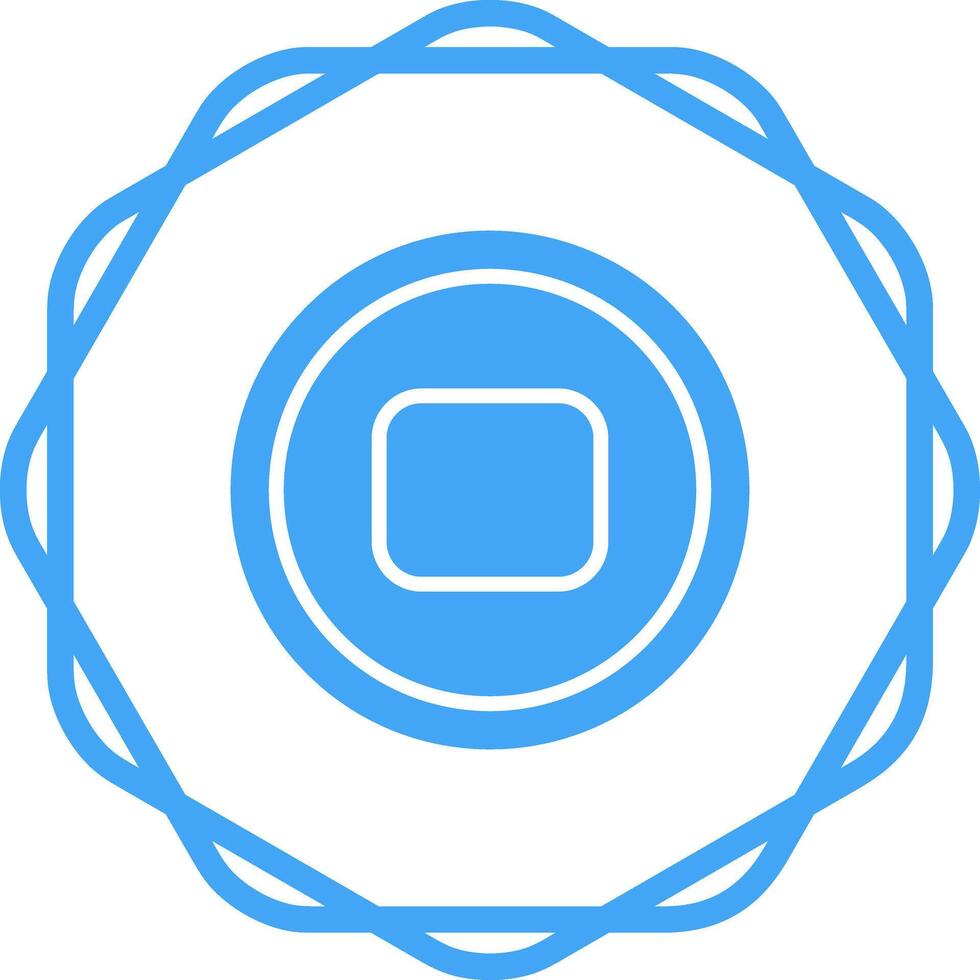 Stop Button Vector Icon