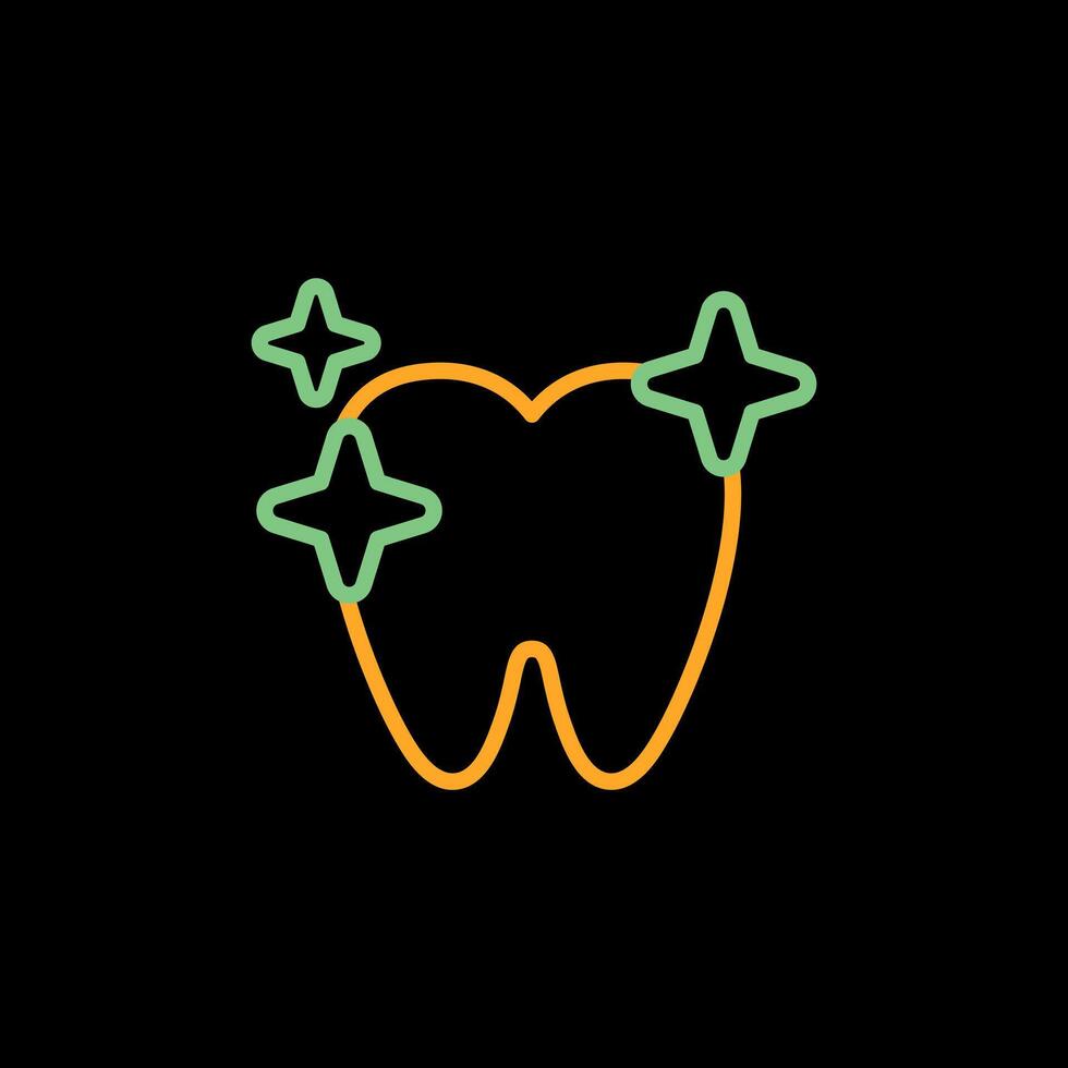 icono de vector de dientes