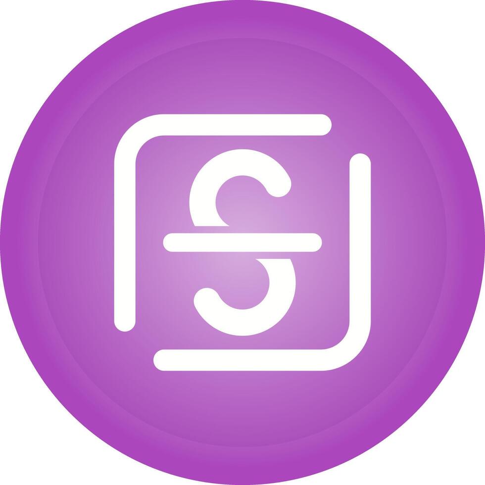 Strikethrough Vector Icon