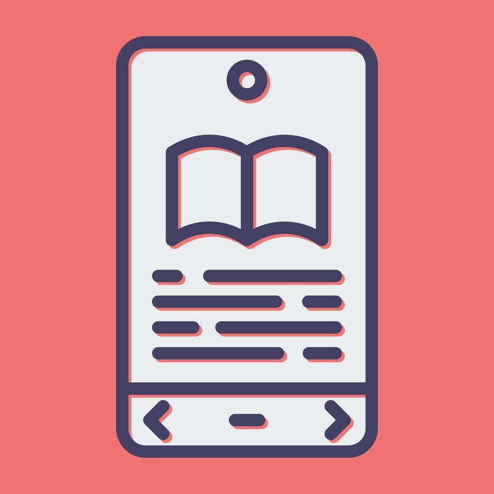 E book Reader Vector Icon