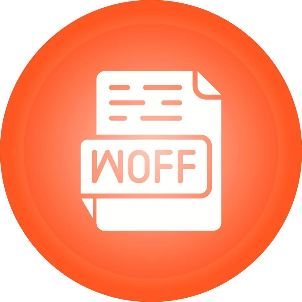 WOFF Vector Icon