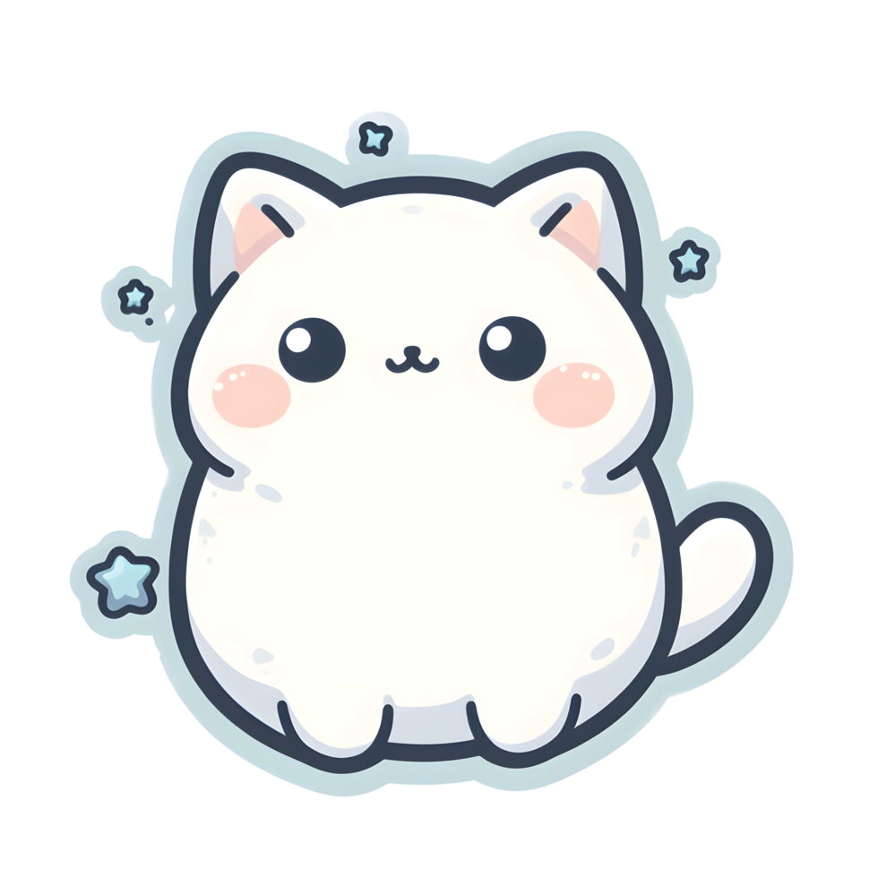 ai généré mignonne chat kawaii minou png