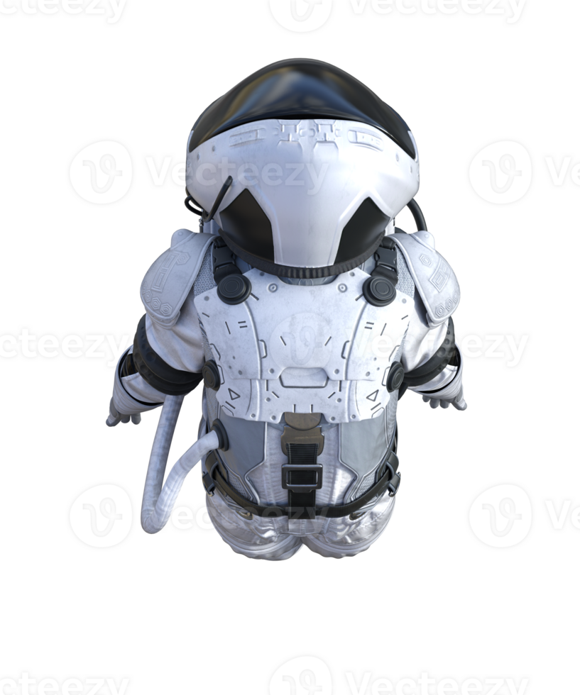 Astronaut on transparent background, 3d render png
