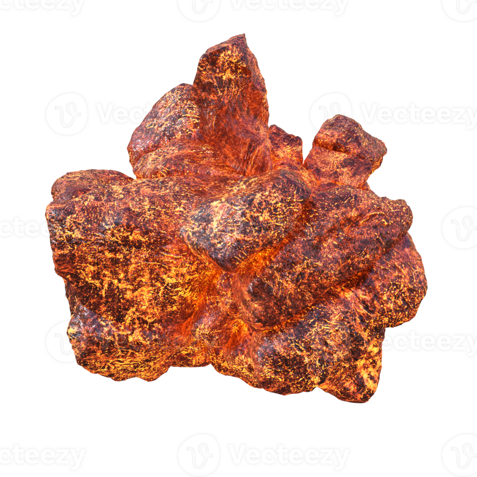 Planet crack on transparent background, 3d render png