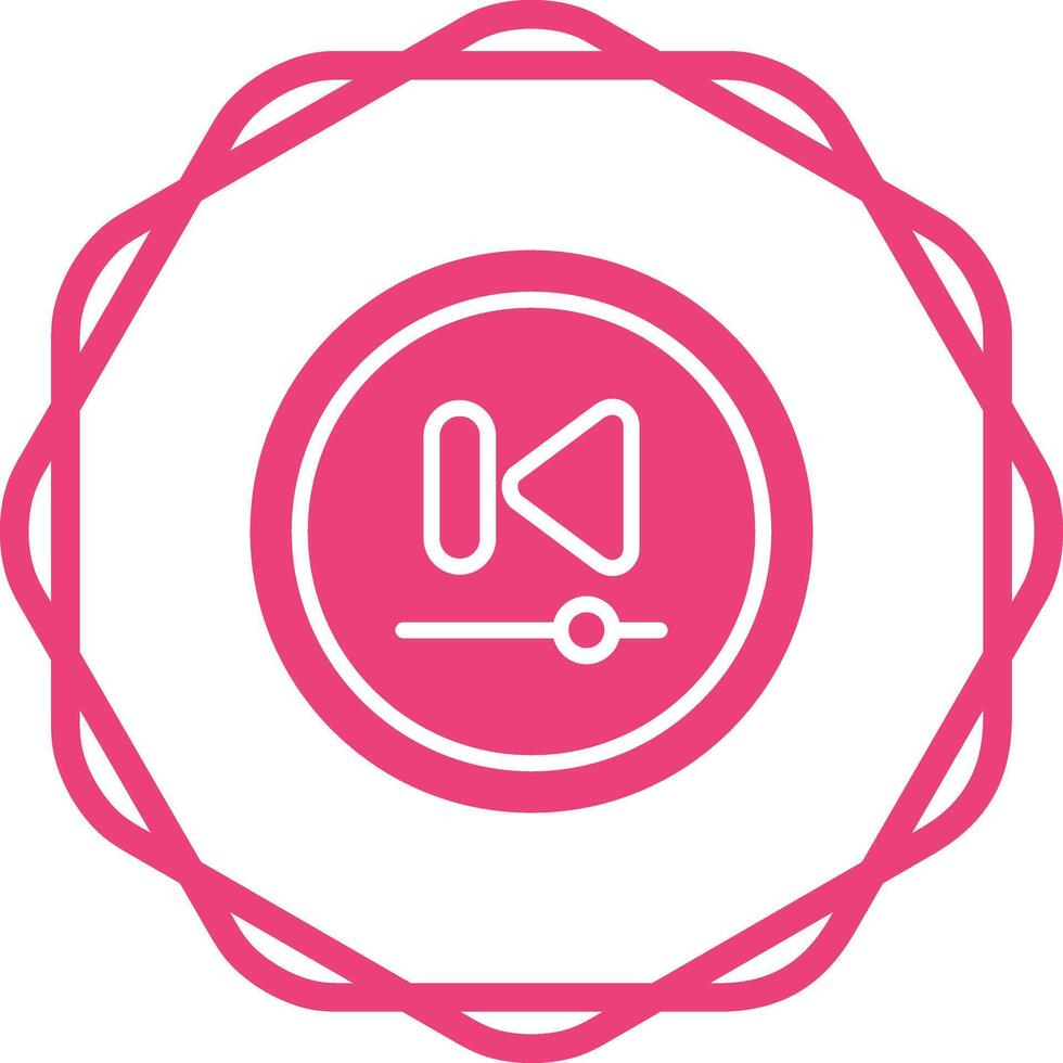 Video Previous Track Butto Vector Icon