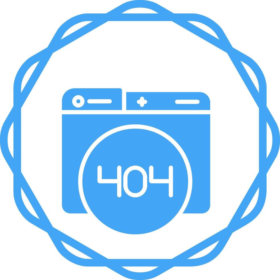 404 Error Vector Icon