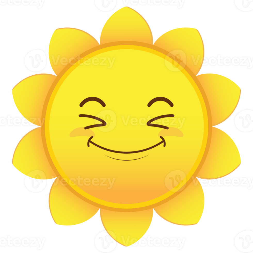 sun smile face cartoon cute png