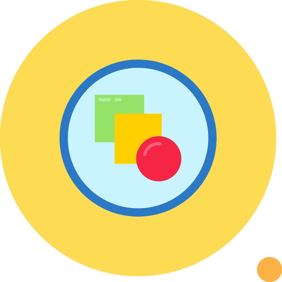 mezcla largo circulo icono vector