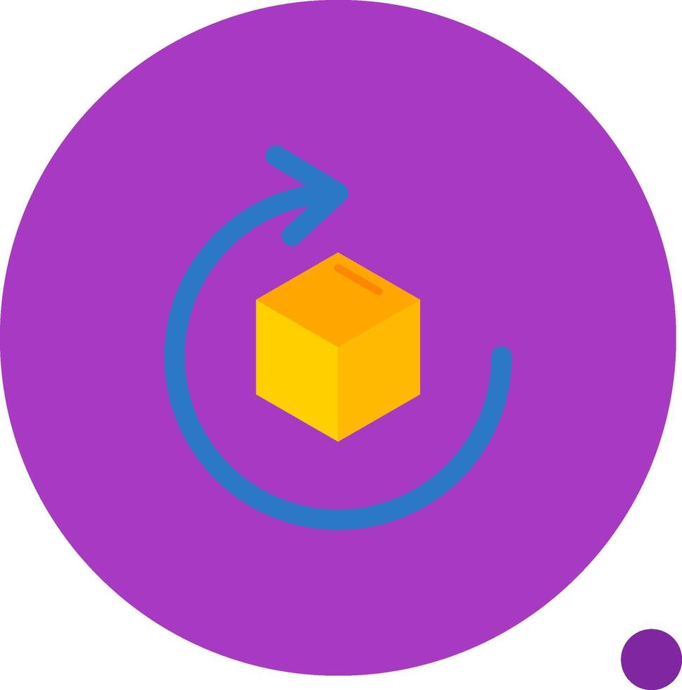 Rotate Long Circle Icon vector