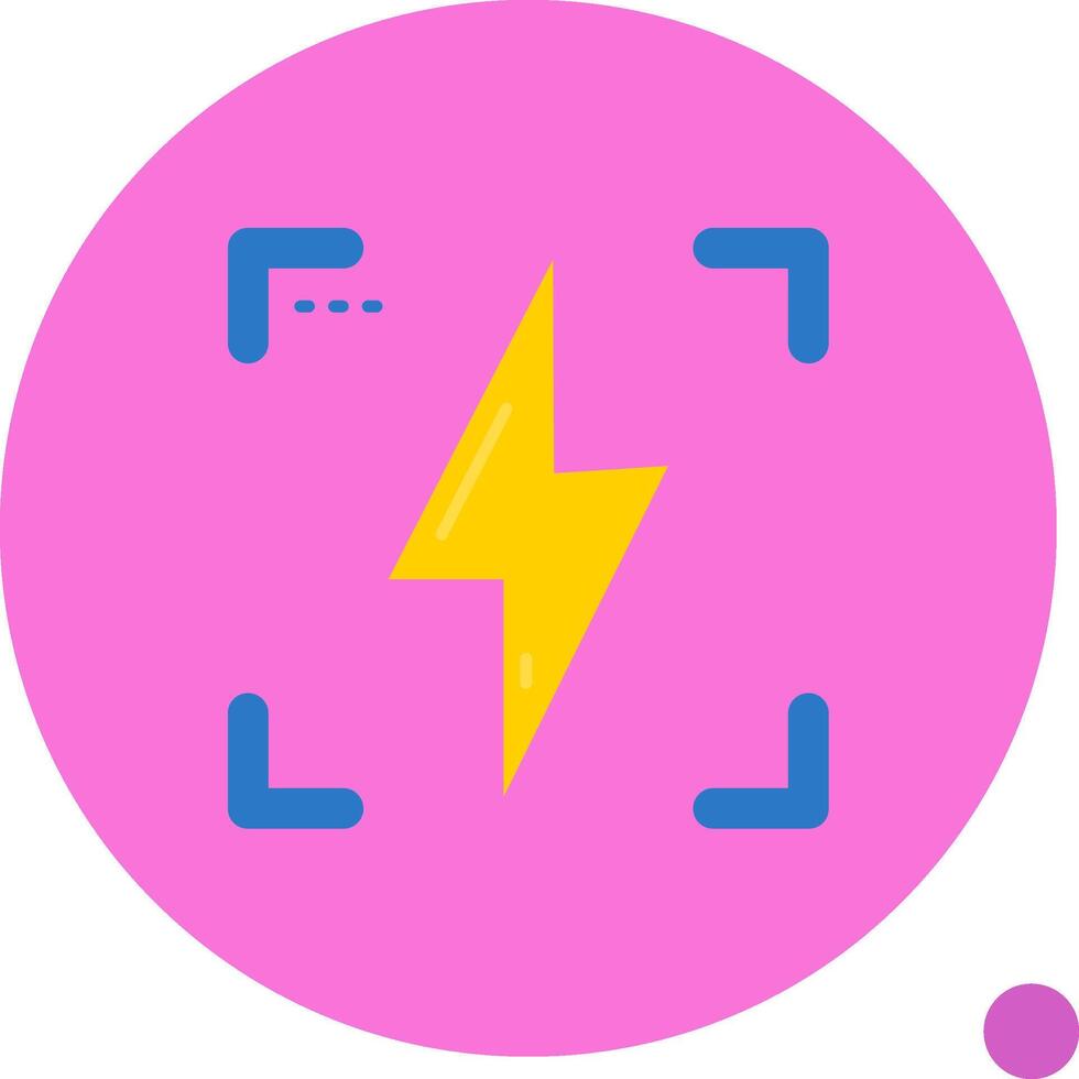 Flash Long Circle Icon vector