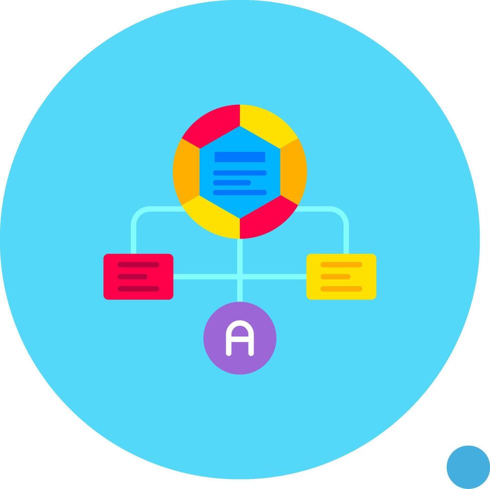 Workflow Long Circle Icon vector