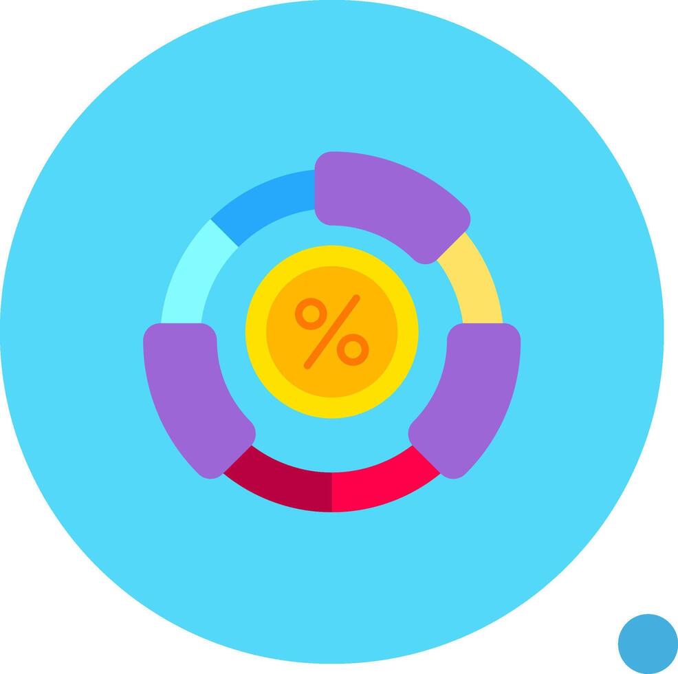 Ratio Long Circle Icon vector