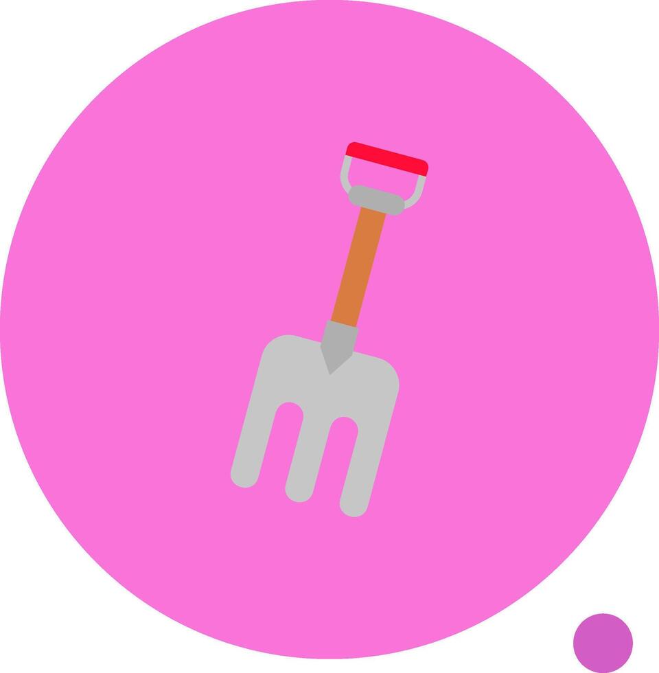 Fork Long Circle Icon vector