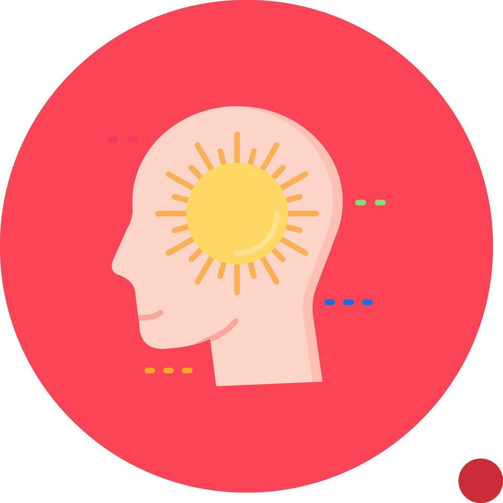 positivo largo circulo icono vector