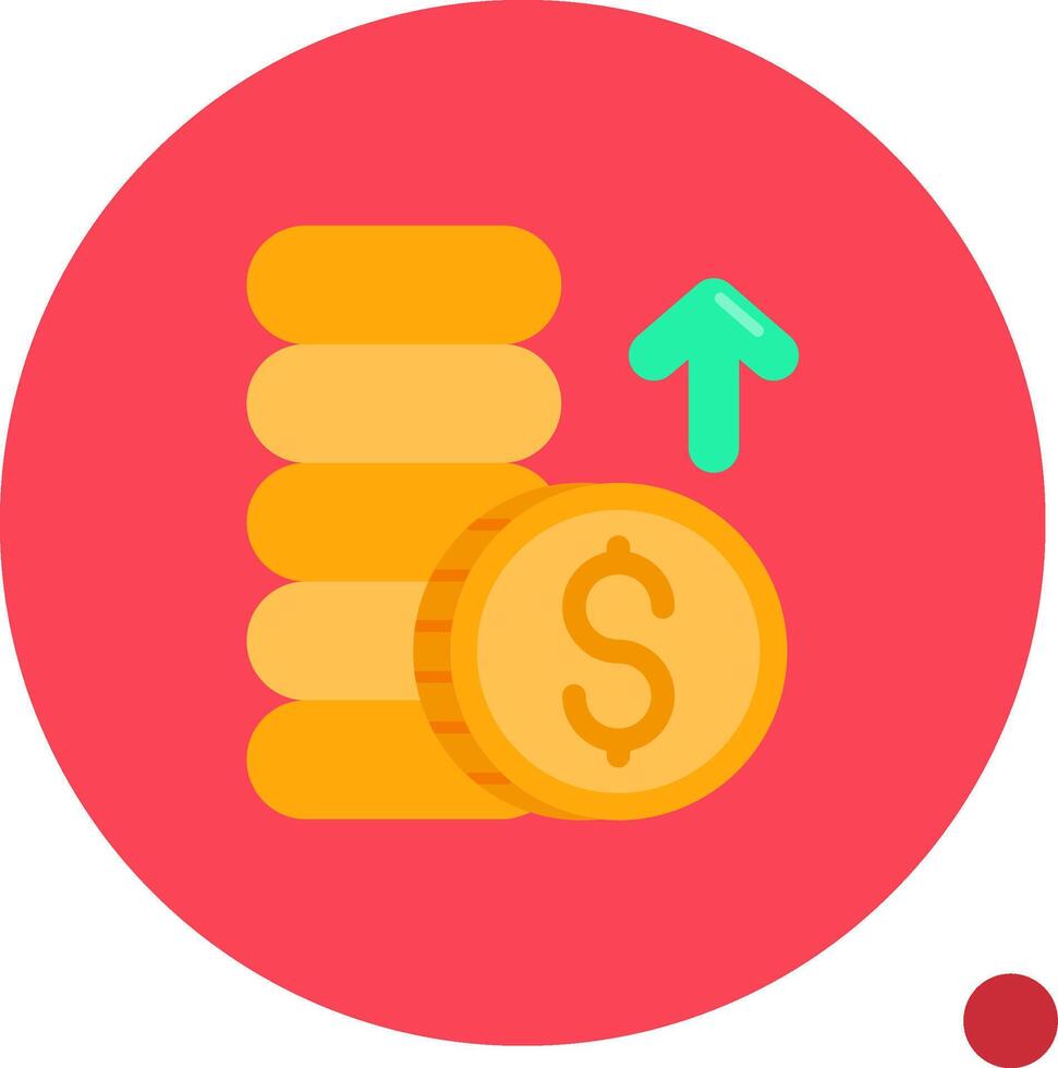 Loss Long Circle Icon vector